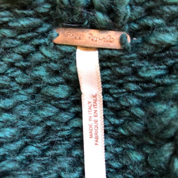 Free People chunky green sweater size extra small - Picture 4 of 7